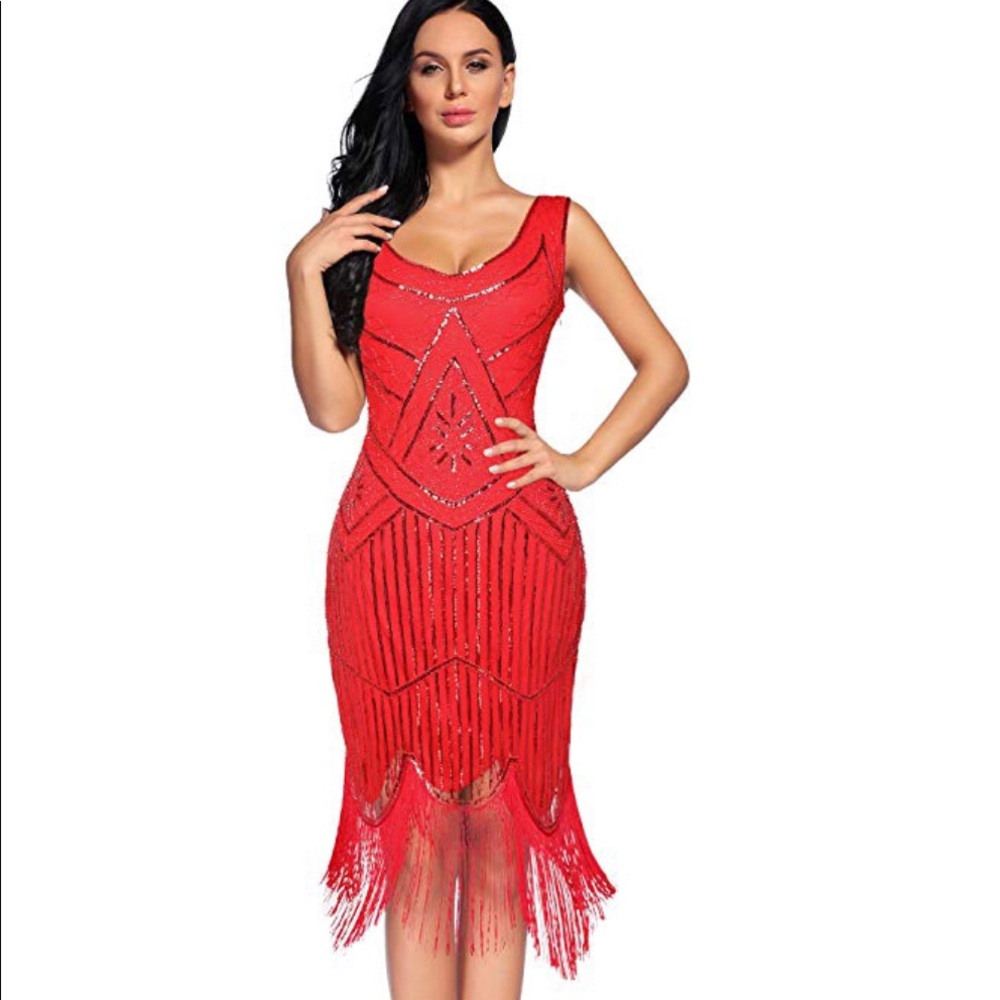Red Flapper Dress